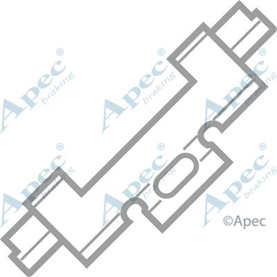 APEC BRAKING Комплектующие, колодки дискового тормоза KIT269